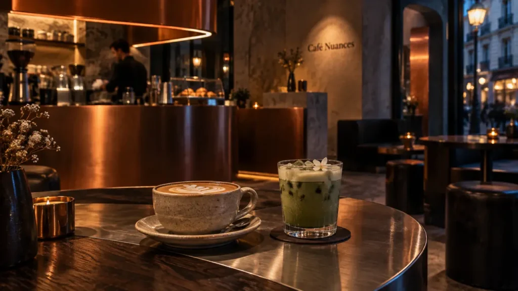 Café Nuances à Paris associe café de spécialité, boissons créatives et décor expérimental