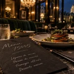 Restaurant 75005 : menu Paris 5e, ardoise et table